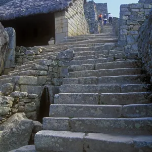 Staircase, Machu Picchu, Andean highlands