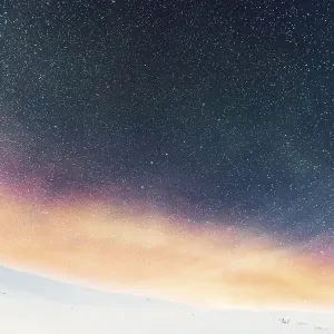 Starry sky with northern lights Starry sky with northern lights