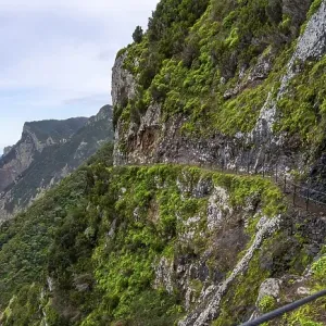 Steep cliffs and mountains, Vereda do Larano hiking trail Steep cliffs and mountains, Vereda do Larano hiking trail