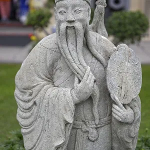 Stone statue of a Chinese warrior