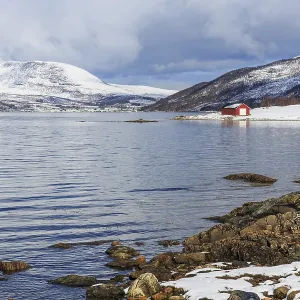 Stonnesbotn Fjord in winter Stonnesbotn Fjord in winter