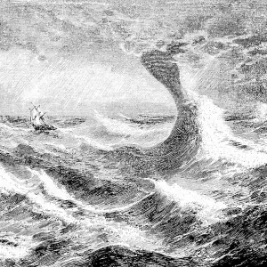 Storm Trombe at sea, open sea, meteorology
