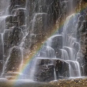 Storulfossen Waterfall with Rainbow Storulfossen Waterfall with Rainbow