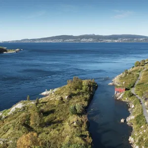 Strait at Saltstraumen, Nordland, Norway Strait at Saltstraumen, Nordland, Norway