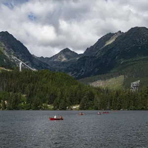 Strbskie Pleso lake in Tatras Mountains in Slovakia