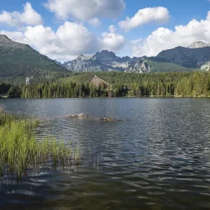 Strbskie Pleso lake in Tatras Mountains in Slovakia
