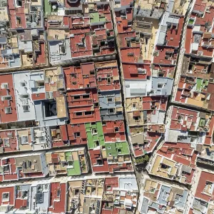 Streets and rooftops in the town of Cadiz Streets and rooftops in the town of Cadiz