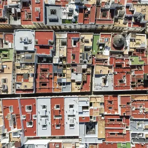 Streets and rooftops in the town of Cadiz Streets and rooftops in the town of Cadiz