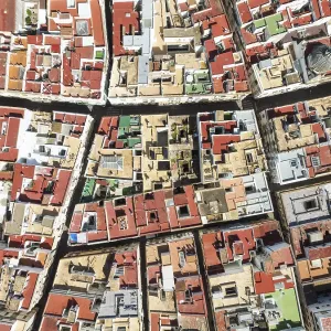 Streets and rooftops in the town of Cadiz Streets and rooftops in the town of Cadiz