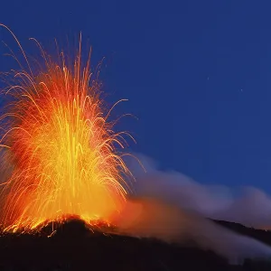 Stromboli, Lipari Islands, eruption Stromboli, Lipari Islands, eruption