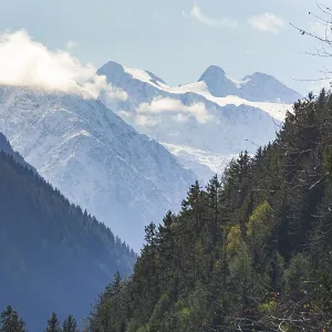 Stubai Glacier with Zuckerhutl Mountain