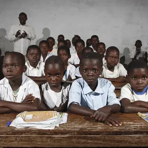 Students in class, Zhinabukete Students in class, Zhinabukete