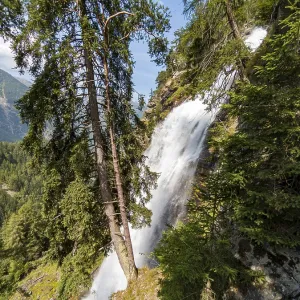 The Stuiben Falls between Umhausen and Niederthai in the Middle Otztal The Stuiben Falls between Umhausen and Niederthai in the Middle Otztal