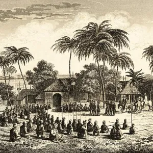 Subjugation of Dipo Negoro, freedom fighters against the colonial power Netherlands