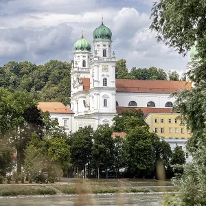 A summer view of St. Stephen's Cathedral in Passau