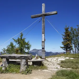 Summit cross on the Bleckwand, Osterhorn Group