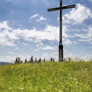 Summit cross on the Rechelkopf, Bavaria Summit cross on the Rechelkopf, Bavaria