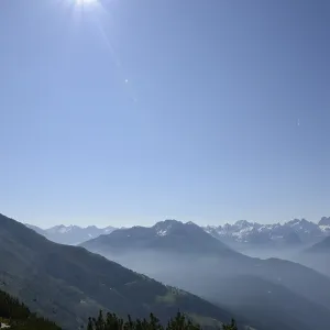 Sun, mountains, mountain, Alps