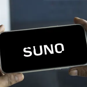 suno logo is displayed on smartphone suno logo is displayed on smartphone