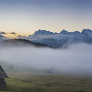 Sunrise and morning fog, Geroldsee Sunrise and morning fog, Geroldsee