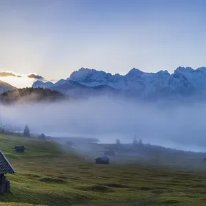 Sunrise and morning fog, Geroldsee Sunrise and morning fog, Geroldsee