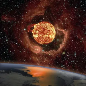 Sunrise over the planet Earth Sunrise over the planet Earth