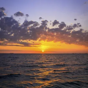 Sunrise over the sea, Amager Strand