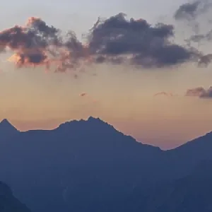 Sunrise from the Zeigersattel on the Nebelhorn Sunrise from the Zeigersattel on the Nebelhorn
