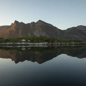 Sunset over Festvag near Bodo