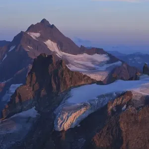 Sunset scene in the Swiss Alps Sunset scene in the Swiss Alps