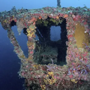 Superstructure on the wreck of the USS Spiegel Grove Superstructure on the wreck of the USS Spiegel Grove