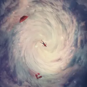 Surreal view of a cosmic wormhole Surreal view of a cosmic wormhole