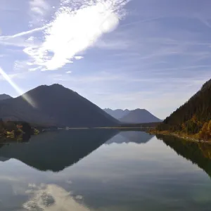 Sylvenstein Reservoir in Bavaria