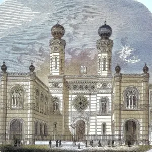 The synagogue on Dohany Street The synagogue on Dohany Street