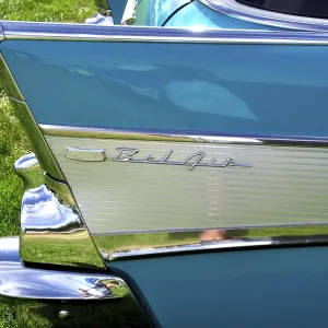 Tail fin of a 1957 Chevrolet Bel Air Tail fin of a 1957 Chevrolet Bel Air