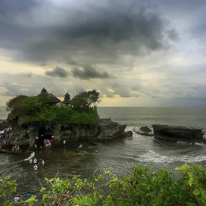 The Tanah Lot Temple, the most important hindu temple of Bali The Tanah Lot Temple, the most important hindu temple of Bali
