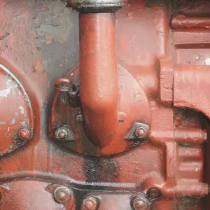 Technology, tractor, red, old, tractor