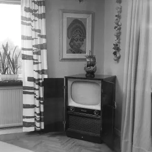 Television set in the 1950s