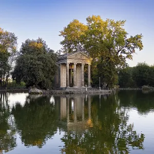 Temple of Asclepius, Villa Borghese lake