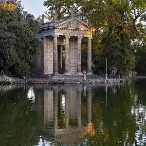 Temple of Asclepius, Villa Borghese lake