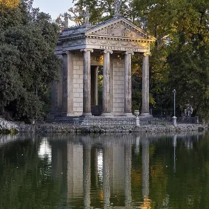 Temple of Asclepius, Villa Borghese lake