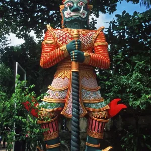 Temple guard statue at the Big Buddha statue on the island of Ko Samui Temple guard statue at the Big Buddha statue on the island of Ko Samui
