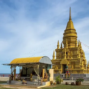 Temple Wat Phra Chedi Laem So, South Coast Temple Wat Phra Chedi Laem So, South Coast