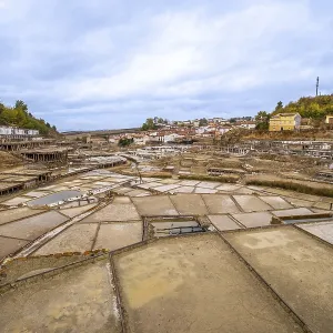 Terraced salt pans extracting and processing natural salt in the historic salt valley of anana Terraced salt pans extracting and processing natural salt in the historic salt valley of anana