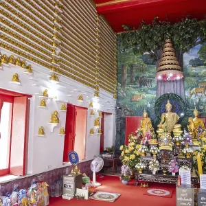 Thailand Nonthaburi Pak Kret Ko Kret Wat Phai Lom Print