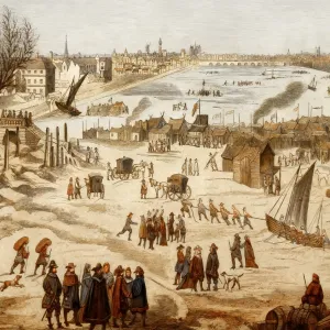 Thames Frost Fair, 1683, London