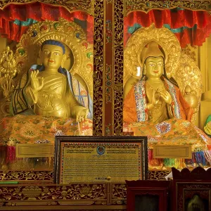 Tibetan Buddhism, illuminated Buddha figures Tibetan Buddhism, illuminated Buddha figures