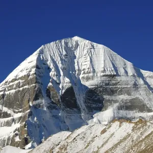 Tibetan Buddhism, snow-capped sacred mountain of Mount Kailash