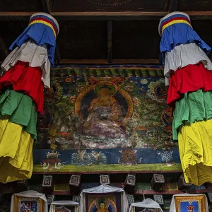 Tibetan buddhist monastery in the remote Tetang village Tibetan buddhist monastery in the remote Tetang village