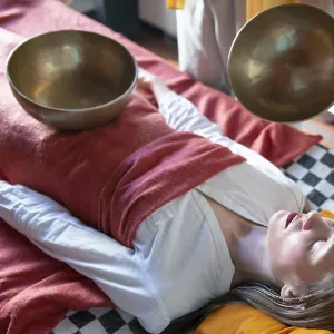 Tibetan singing bowl in sound therapy Tibetan singing bowl in sound therapy